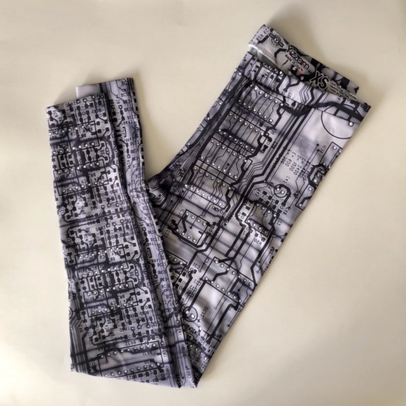 NWOT, Circuit Board Printed Design Leggings by Yizzam - Picture 6 of 14